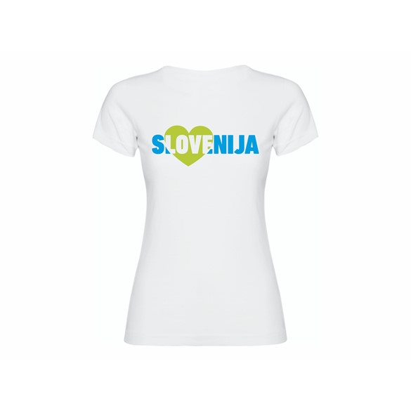 Športna majica ženska Srce Slovenija