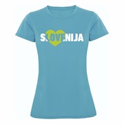 Športna majica ženska Srce Slovenija