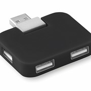 SQUARE - 4 portos USB hub