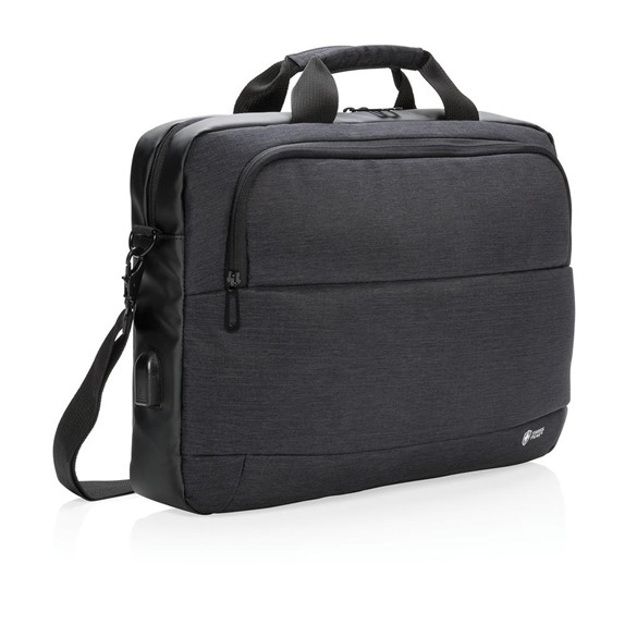 Swiss Peak modern 15” laptop táska, fekete