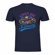 T-shirt Kings are born in February