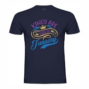 T-shirt Kings are born in January