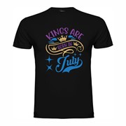 T-shirt Kings are born in July
