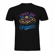 T-shirt Kings are born in September