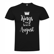 T shirt Kings born August