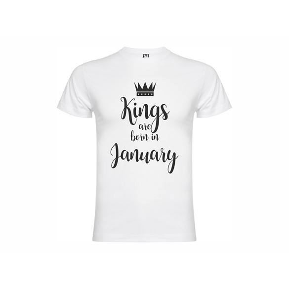 T shirt Kings born January