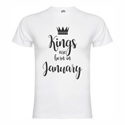 T shirt Kings born January