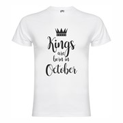 T shirt Kings born October