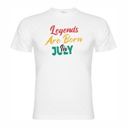 T-shirt Legends are born in July