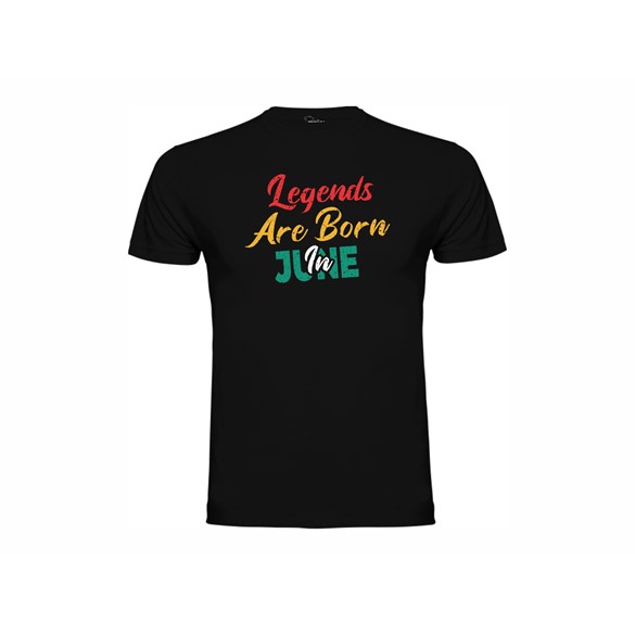 T-shirt Legends are born in June