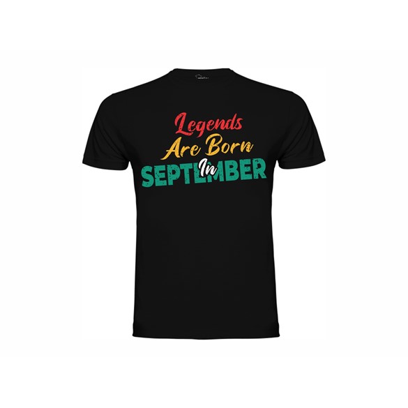 T-shirt Legends are born in September
