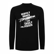 T shirt LS Heavily Armed