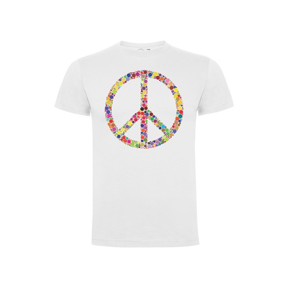 T shirt Peace dots