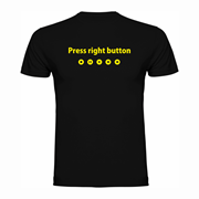 T shirt "Right button"