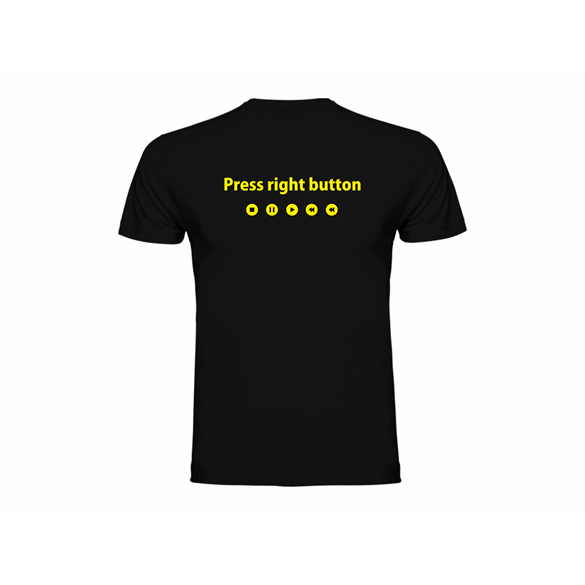 T shirt "Right button"