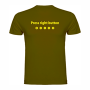 T shirt "Right button"