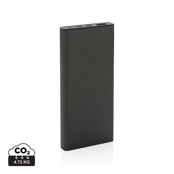 Terra RCS újrahaszn. 18W alumínium powerbank, 10 000 mAh
