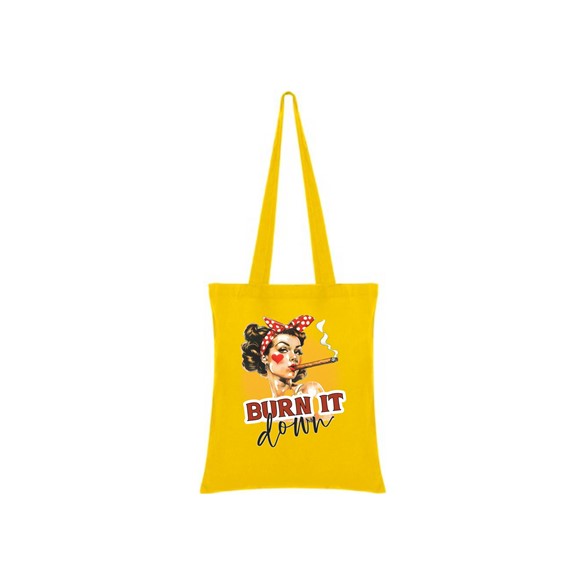 Tote bag Burn It Down