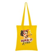 Tote bag Burn It Down