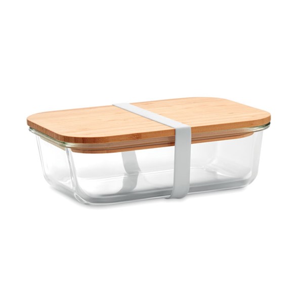 TUNDRA LUNCHBOX - Staklena kutija za ručak s poklopcem od bambusa