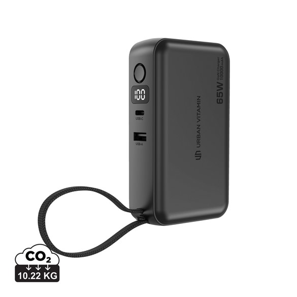 Urban Vitamin Eureka hibrid GANcharger 10000mAh powerbank 65W