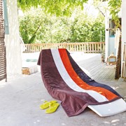 Višebojni ručnik za plažu od velura KARIBAN 