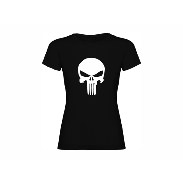 Woman T shirt Angry Skull
