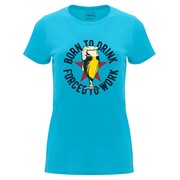 Woman T shirt Born to drink