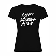 Woman T shirt Coffee please