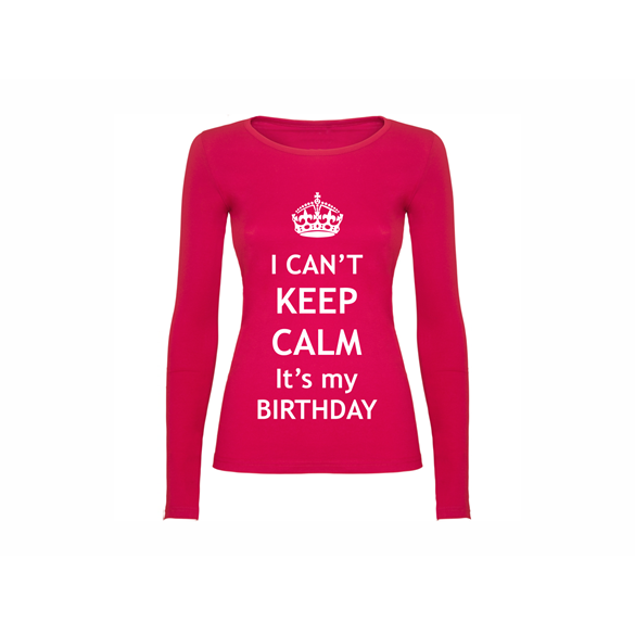Woman T shirt LS Calm Birthday