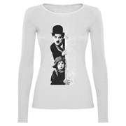 Woman T-shirt LS Charlie Chaplin
