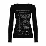 Woman T shirt LS Gibson les Paul