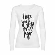 Woman T-shirt LS Step On A Lego