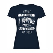 Woman T shirt Nature is my Religion
