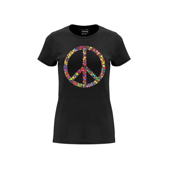 Woman T shirt Peace dots