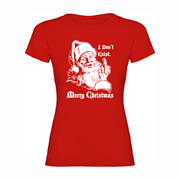 Woman T-shirt Santa don't exist