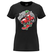 Woman T shirt Scooter Skater