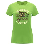 Woman T shirt Skateboard lifestyle