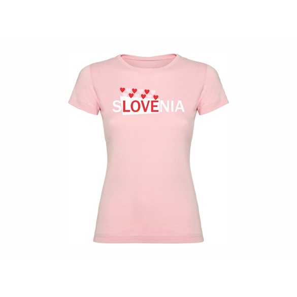Woman T shirt Slovenia Heart