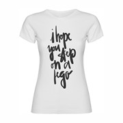 Woman T shirt Step On A Lego