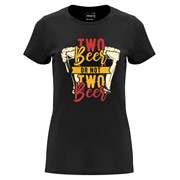 Woman T shirt Two Beer