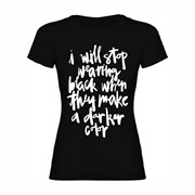 Woman T shirt Wearing Black