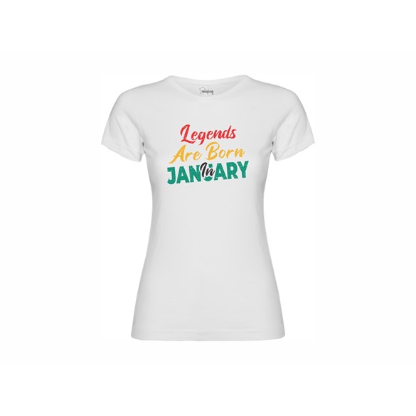Women's T-shirt Legends are born in January