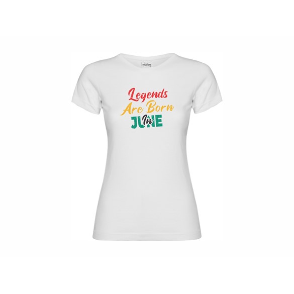 Women's T-shirt Legends are born in June