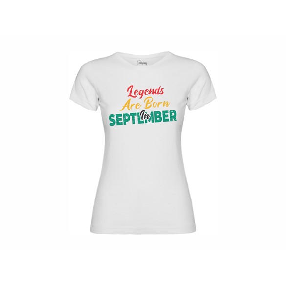 Women's T-shirt Legends are born in September