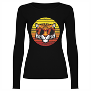 Women's T-shirt LS Sunglasses tiger