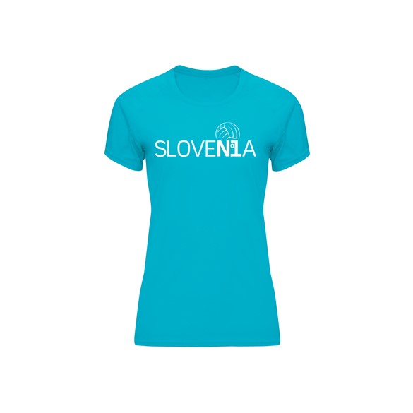 Women's T-shirt Slovenia No.1 Sport volleyball