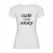 Ženska majica Legende rojene Januarja