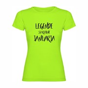 Ženska majica Legende rojene Januarja