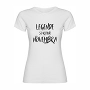 Ženska majica Legende rojene Novembra